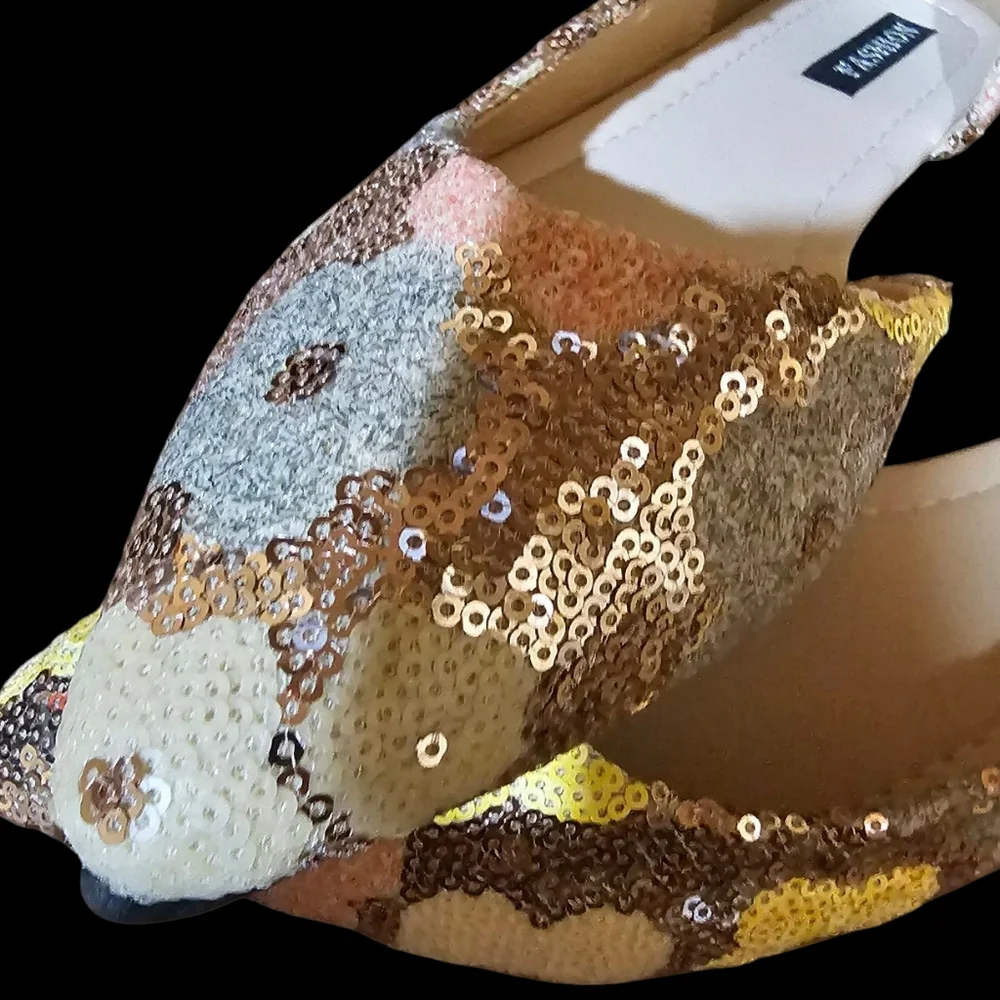 Women's Sequin Flats - Multicolor‎